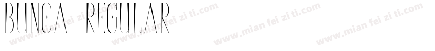 Bunga Regular字体转换